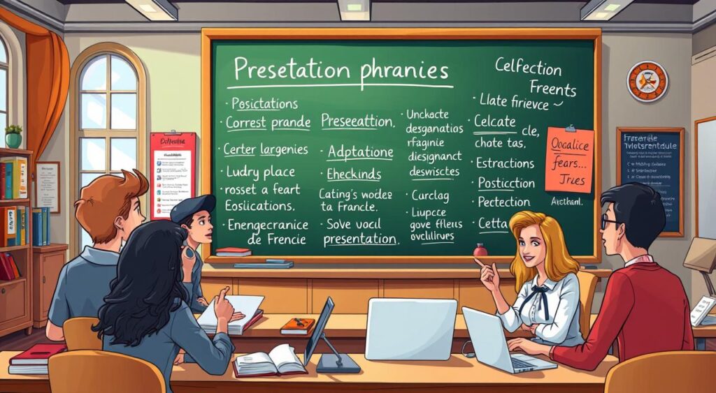French presentation phrases