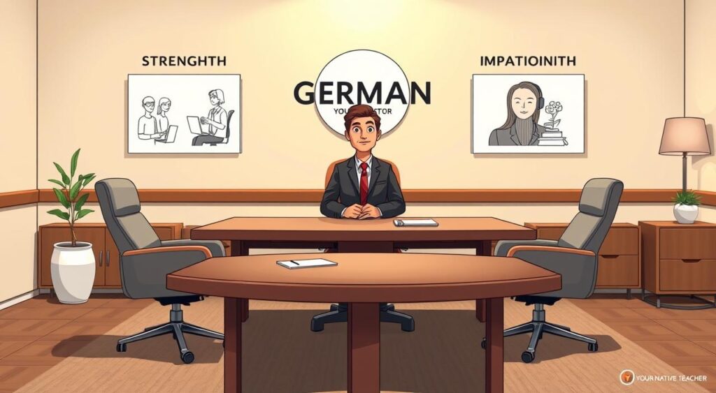 German job interview strengths and weaknesses