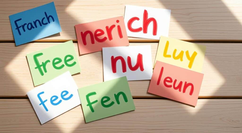 tarjetas de vocabulario de colores en francés tarjetas de vocabulario de colores en francés