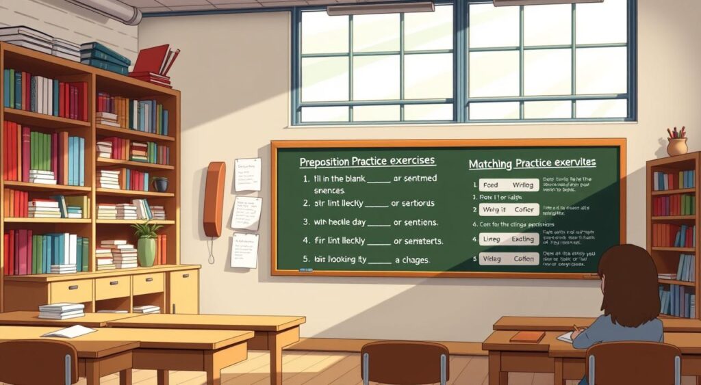 preposition practice exercises