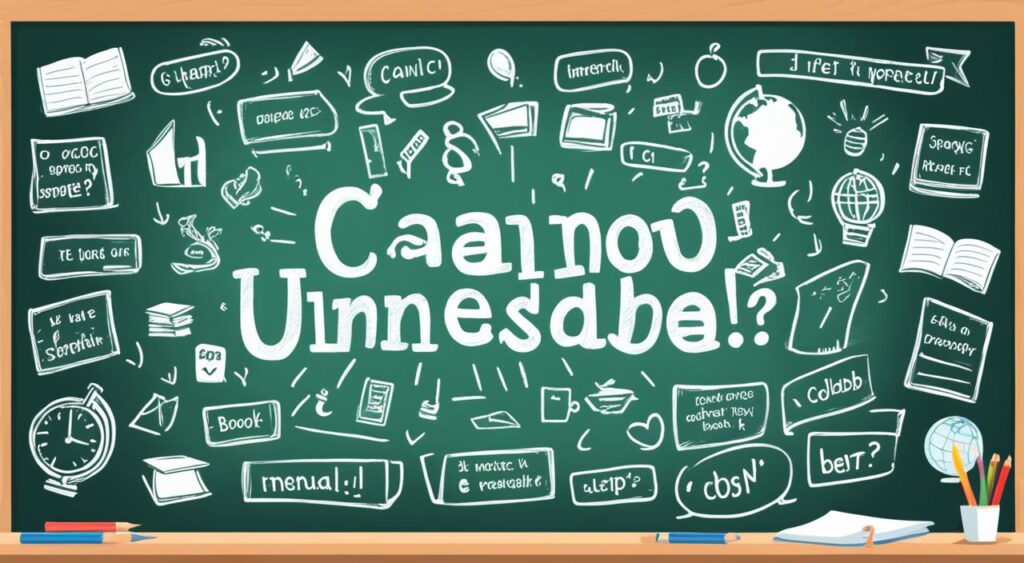English classroom phrases