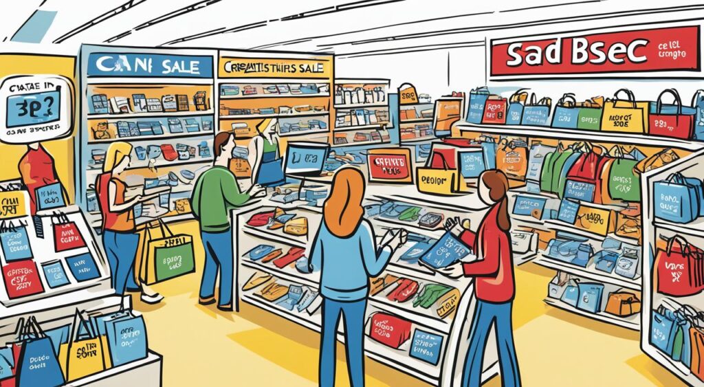 English retail shopping phrases