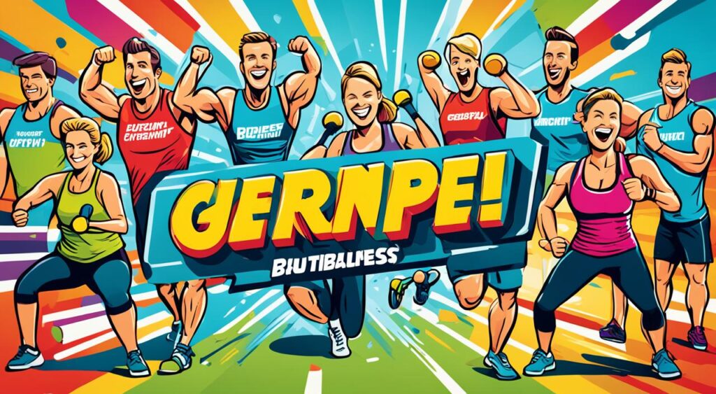 German fitness class phrases