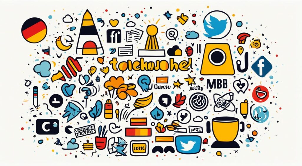 German social media phrases