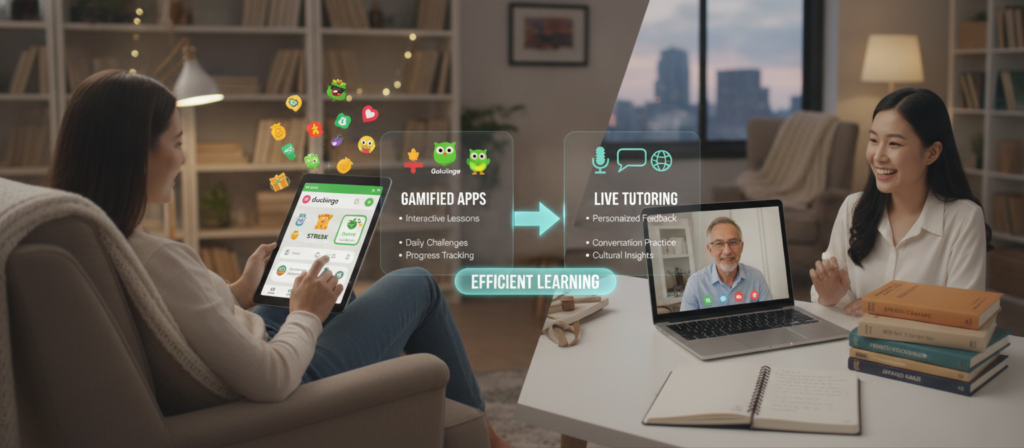 Duolingo vs online lessons